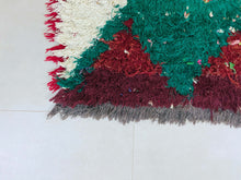 Load image into Gallery viewer, Moroccan Boucherouite rug 3x6 ft - N7116, Boucherouite Rugs, The Wool Rugs, The Wool Rugs, 
