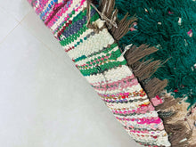 Load image into Gallery viewer, Moroccan Boucherouite rug 3x6 ft - N7116, Boucherouite Rugs, The Wool Rugs, The Wool Rugs, 
