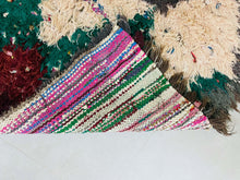 Load image into Gallery viewer, Moroccan Boucherouite rug 3x6 ft - N7116, Boucherouite Rugs, The Wool Rugs, The Wool Rugs, 
