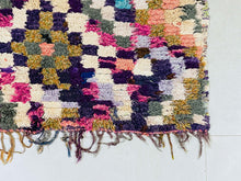 Load image into Gallery viewer, Unique Boucherouite rug 3x8 ft - N7121 (Copy), Boucherouite Rugs, The Wool Rugs, The Wool Rugs, 
