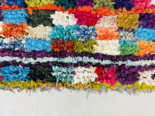 Load image into Gallery viewer, Colorful rug 3x6 ft - N7138 (Copy), Boucherouite Rugs, The Wool Rugs, The Wool Rugs, 
