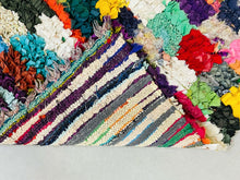 Load image into Gallery viewer, Colorful rug 3x6 ft - N7138 (Copy), Boucherouite Rugs, The Wool Rugs, The Wool Rugs, 
