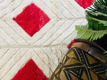 Load image into Gallery viewer, Gorgeous Beni Ourain Custom rugs, Red Moroccan Custom Wool Carpets Geometric Beni Ourain Rug, Handmade Wool Rug Bohemian, berber Carpets