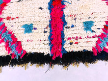 Load image into Gallery viewer, Moroccan Rug,  Boucherouite Rug,  Berber Rug,  Runner Rug,  Vintage Rug,  Area Rug,  Colorful Rug,  Abstract Rug,  Free Shipping,  Handmade Rug,  Handwoven Rug,  Living Room Rug,  Soft Rug,  Home and Living,  Floor and Rugs.
