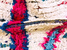 Load image into Gallery viewer, Moroccan Rug,  Boucherouite Rug,  Berber Rug,  Runner Rug,  Vintage Rug,  Area Rug,  Colorful Rug,  Abstract Rug,  Free Shipping,  Handmade Rug,  Handwoven Rug,  Living Room Rug,  Soft Rug,  Home and Living,  Floor and Rugs.
