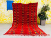Vintage Red moroccan rug 6x10 ft - G5442