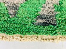 Load image into Gallery viewer, Moroccan Green Handwoven Runner 2x10 ft - G5259