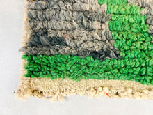 Load image into Gallery viewer, Moroccan Green Handwoven Runner 2x10 ft - G5259