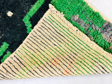 Load image into Gallery viewer, Moroccan Green Handwoven Runner 2x10 ft - G5259
