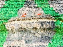 Load image into Gallery viewer, Moroccan Green Handwoven Runner 2x10 ft - G5259