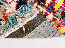 Load image into Gallery viewer, Boucherouite Vintage Wool Moroccan Rug,, , The Wool Rugs, The Wool Rugs, 
