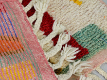 Load image into Gallery viewer, Handmade wool runner featuring bold and colorful patterns.
