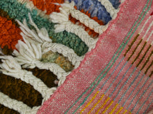 Load image into Gallery viewer, Moroccan geometric wool runner for modern home décor.
