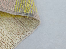Load image into Gallery viewer, Unique abstract Moroccan wool rug with soft texture and durable craftsmanship.