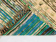 Load image into Gallery viewer, Vintage  moroccan Boucherouite Rug, 4.2 FT X 6.2 FT, N7187, Boucherouite Rugs, The Wool Rugs, The Wool Rugs, 
