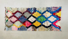 Load image into Gallery viewer, Berber Boucherouite rug, 2x5 FT, N7189, Boucherouite Rugs, The Wool Rugs, The Wool Rugs, 
