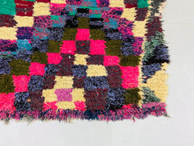 Load image into Gallery viewer, Bohemian Boucherouite Rug,, Boucherouite Rugs, The Wool Rugs, The Wool Rugs, 
