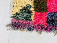 Load image into Gallery viewer, Bohemian Boucherouite Rug,, Boucherouite Rugs, The Wool Rugs, The Wool Rugs, 
