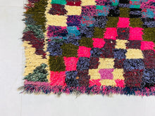 Load image into Gallery viewer, Bohemian Boucherouite Rug,, Boucherouite Rugs, The Wool Rugs, The Wool Rugs, 
