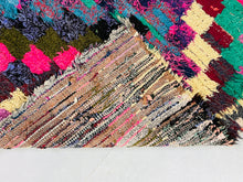 Load image into Gallery viewer, Bohemian Boucherouite Rug,, Boucherouite Rugs, The Wool Rugs, The Wool Rugs, 
