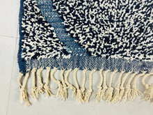 Load image into Gallery viewer, Moroccan Rug 11x10, Beni Ourain Rug, Rug Berber, Organic Rug, Handwoven Rug, Wool Rug, Blue Wool Rug, Bedroom Rug, Scandinavian Rug
