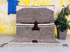 Unique Moroccan wool rug 6.5 FT x 8.1 FT- Handmade Beni Ourain Style, Area Rug 6x8, berber rug,Authentic beni ouarain Rug, tapis marocain
