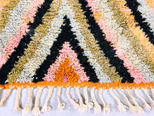 Load image into Gallery viewer, Custom Moroccan Rug, bohemian rugs, wool rugs, moroccan runner, kitchen rug runner, boujaad rug runner, rug for bedroom, narrow runner rug, living room runner, bohemian runner, beni ourain runner, berber runner, area-rug