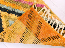 Load image into Gallery viewer, Custom Moroccan Rug, bohemian rugs, wool rugs, moroccan runner, kitchen rug runner, boujaad rug runner, rug for bedroom, narrow runner rug, living room runner, bohemian runner, beni ourain runner, berber runner, area-rug