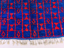 Load image into Gallery viewer, Blue moroccan rug 5x9 ft - G5177
