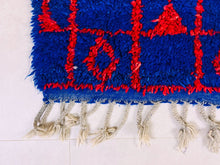 Load image into Gallery viewer, Blue moroccan rug 5x9 ft - G5177
