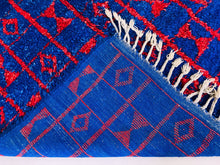 Load image into Gallery viewer, Blue moroccan rug 5x9 ft - G5177
