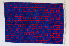 Load image into Gallery viewer, Blue moroccan rug 5x9 ft - G5177
