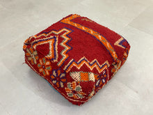 Load image into Gallery viewer, Moroccan pouf cover - AO16, Floor Cushions, The Wool Rugs, The Wool Rugs, 
