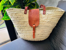 Load image into Gallery viewer, beach bag,beach tote,crochet bag,french market basket,handmade bag,lunch bag,market bag,personalized tote,straw bag,tote bag,tote bag aesthetic,wicker basket,woven beach bag
