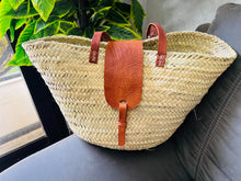 Load image into Gallery viewer, beach bag,beach tote,crochet bag,french market basket,handmade bag,lunch bag,market bag,personalized tote,straw bag,tote bag,tote bag aesthetic,wicker basket,woven beach bag
