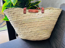 Load image into Gallery viewer, beach bag,beach tote,crochet bag,french market basket,handmade bag,lunch bag,market bag,personalized tote,straw bag,tote bag,tote bag aesthetic,wicker basket,woven beach bag
