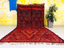 Load image into Gallery viewer, Red Moroccan Rug 7x13 ft - G5342 (Copy), Vintage, The Wool Rugs, The Wool Rugs, 