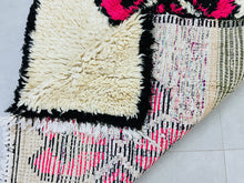 Load image into Gallery viewer, Unique Moroccan rug showcasing a blend of tradition and bold design.
