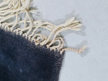 Load image into Gallery viewer, Black and cream handmade Berber rug


