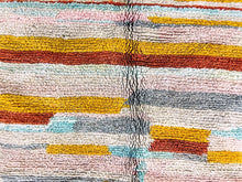 Load image into Gallery viewer, Unique yellow M&#39;rirt beni ourain rug 5x8 ft - G5519
