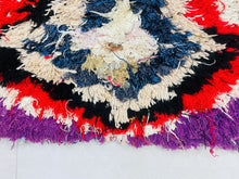 Load image into Gallery viewer, Vibrant Moroccan rug adding energy to any boho or eclectic space.
