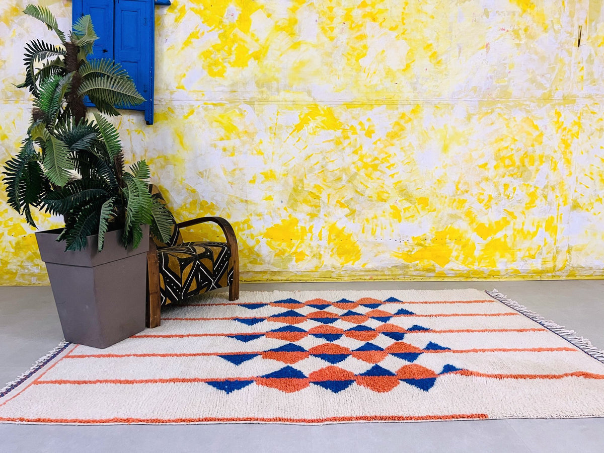 4x8 Foot Rug Traditional Moroccan Rug 4x8 ft - G5520 – The Wool Rugs