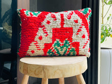 Load image into Gallery viewer, Pillow cover, Cushion covers, berber pillow, Moroccan pillow, Throw pillow cover, pillow cases, home decor, floor pillow, kilim pillow Moroccan Kilim Pouf Kilim Footstool, floor pillow seating, floor sofa