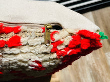 Load image into Gallery viewer, Pillow cover, Cushion covers, berber pillow, Moroccan pillow, Throw pillow cover, pillow cases, home decor, floor pillow, kilim pillow Moroccan Kilim Pouf Kilim Footstool, floor pillow seating, floor sofa