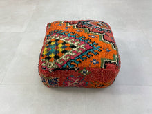 Load image into Gallery viewer, Pillow cover,
Cushion covers,
berber pillow,
Moroccan pillow,
Throw pillow cover,
pillow cases,
home decor,
floor pillow,
kilim pillow
Moroccan Kilim Pouf
Kilim Footstool,
floor pillow seating,
floor sofa
