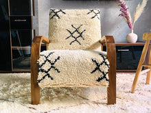 Load image into Gallery viewer, Custom walnut wood Chair, chair, The Wool Rugs, The Wool Rugs, 
