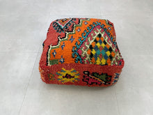 Load image into Gallery viewer, Pillow cover,
Cushion covers,
berber pillow,
Moroccan pillow,
Throw pillow cover,
pillow cases,
home decor,
floor pillow,
kilim pillow
Moroccan Kilim Pouf
Kilim Footstool,
floor pillow seating,
floor sofa
