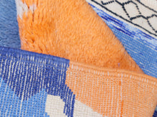 Load image into Gallery viewer, Custom wool area rug crafted by Berber artisans in Morocco.


