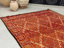 Load image into Gallery viewer, Red Moroccan Rug 6x8 - F59, Rugs, The Wool Rugs, The Wool Rugs, 
