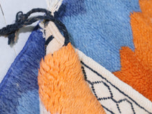 Load image into Gallery viewer, Contemporary Moroccan decor rug with bold lines and shag texture.


